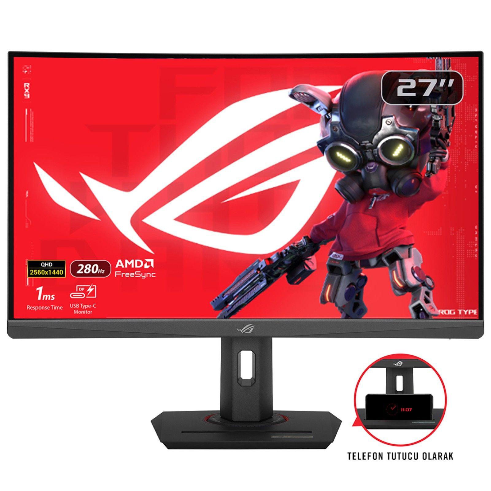 Monitor ASUS ROG Strix XG27WCMS (27" - Fast VA - 280 Hz - Preto)