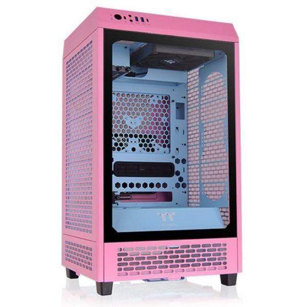 Caixa PC Mini-ITX THERMALTAKE The Tower 200 (mini-ITX - 2,5" - Ferro, vidro temperado - Rosa) — miniatura 2