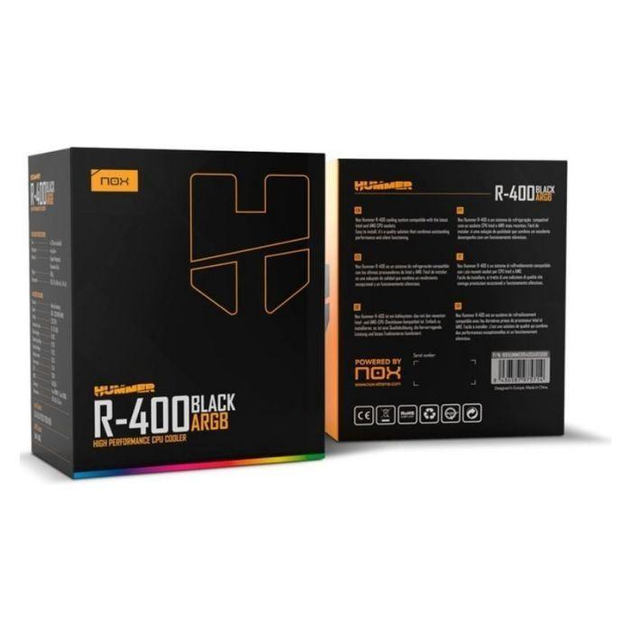 Dissipador CPU NOX Hummer R-400 ARGB (LGA 1200, LGA 1700, AM4, AM5 - 235 W - AM4 / AM5 - Preto) — miniatura 4