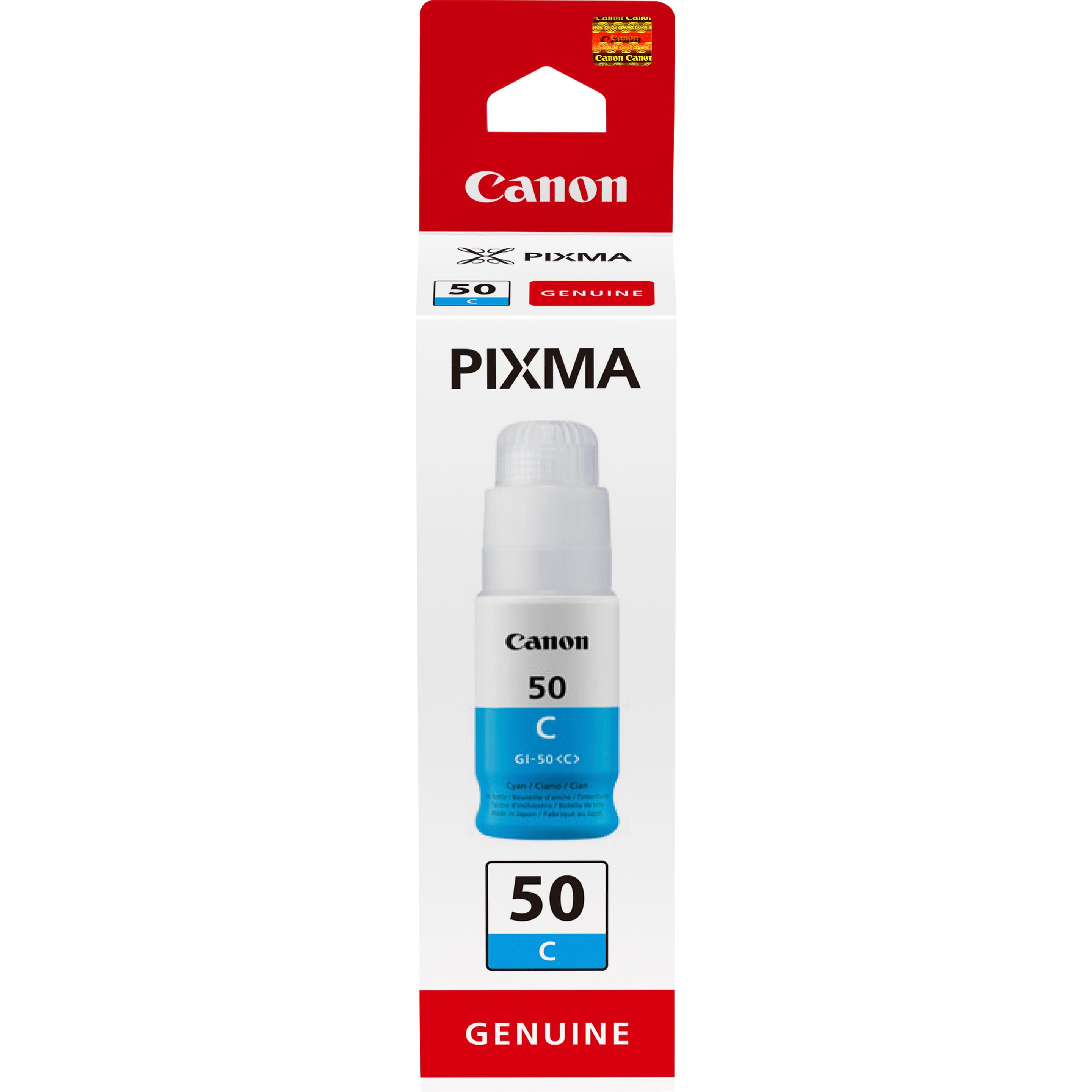 Frasco de Tinta CANON GI50C/3403C001 (7.700 páginas - Ciano)