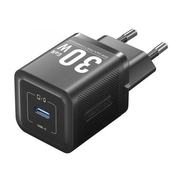 Carregador de Parede VENTION FEZW0-EU (30 W - GaN - Preto), miniatura 2