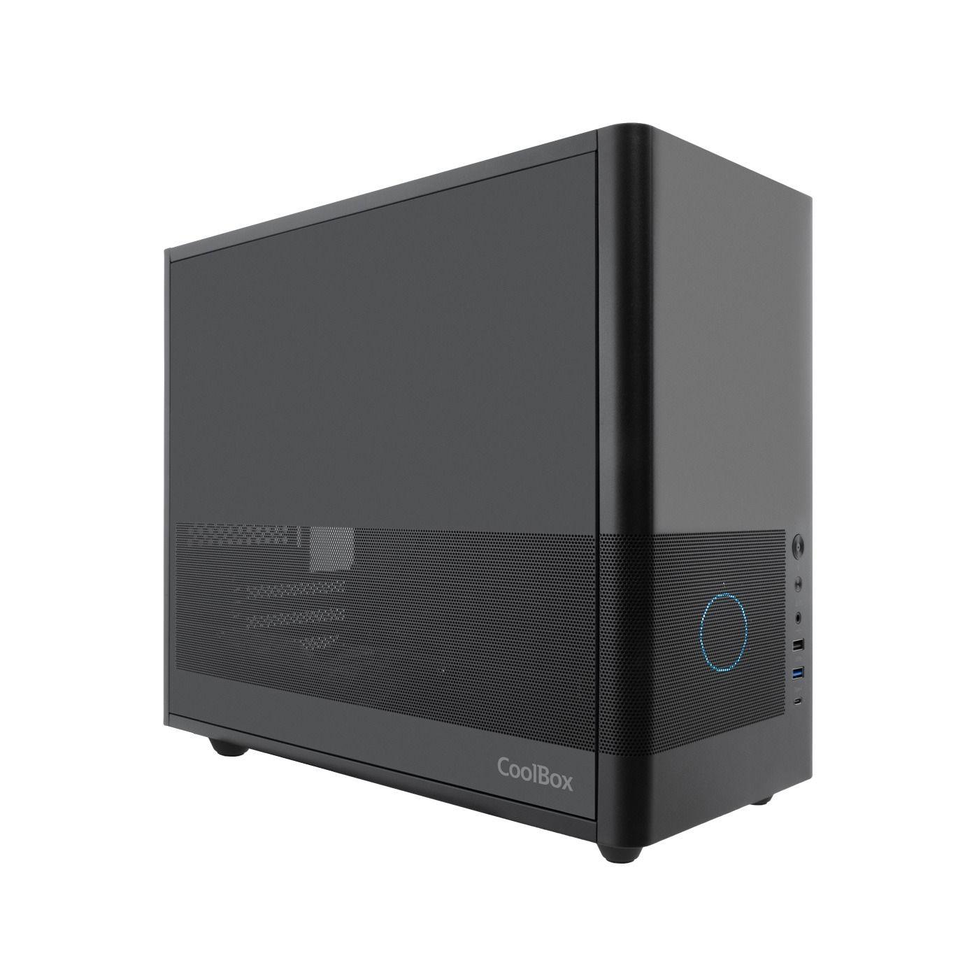 Caixa PC COOLBOX MP2 (Mini-ATX, Mini-ITX, Micro ATX - Midi Tower - Aço SPCC de 0,8 mm - Preto), miniatura 2