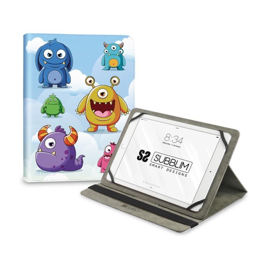Capa Universal SUBBLIM Trendy Case Monsters (11" - Qualquer marca - Poliuretano - Multicor)