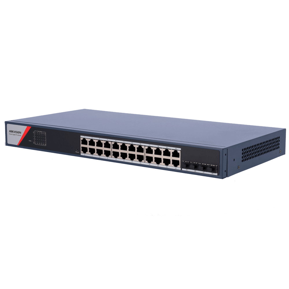 Switch Gerível HIKVISION DS-3E1528-SI-24T4F (24 Gigabit - Gigabit - Camada 2)