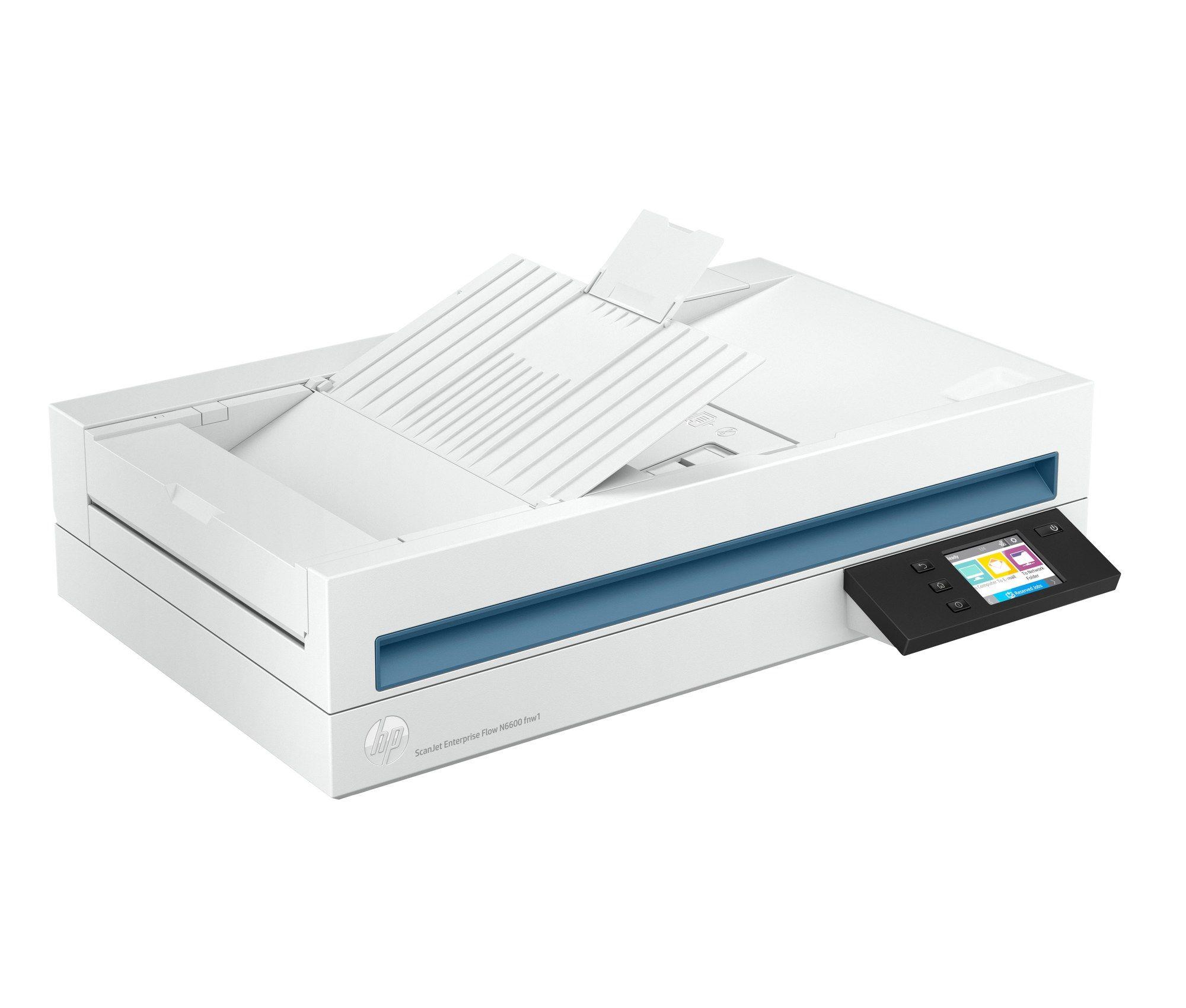 Scanner Documental HP ScanJet Enterprise Flow N6600 fnw1 (USB, Wi-Fi, Ethernet - Branco) — miniatura 2