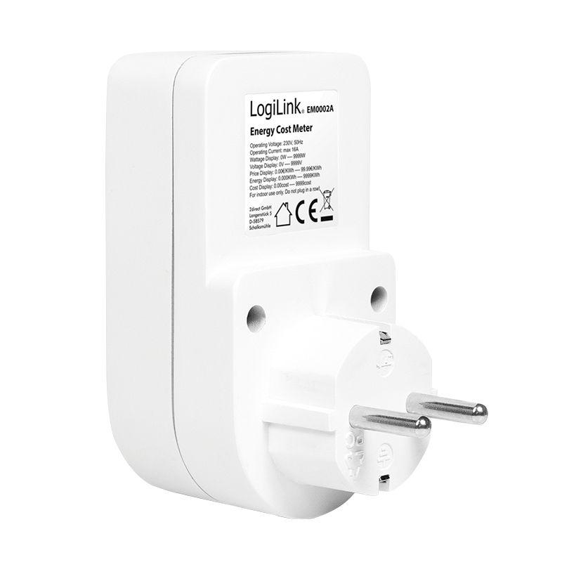 Medidor de Custo de Energia LOGILINK EM0002A (16 A - 3680 W), miniatura 3
