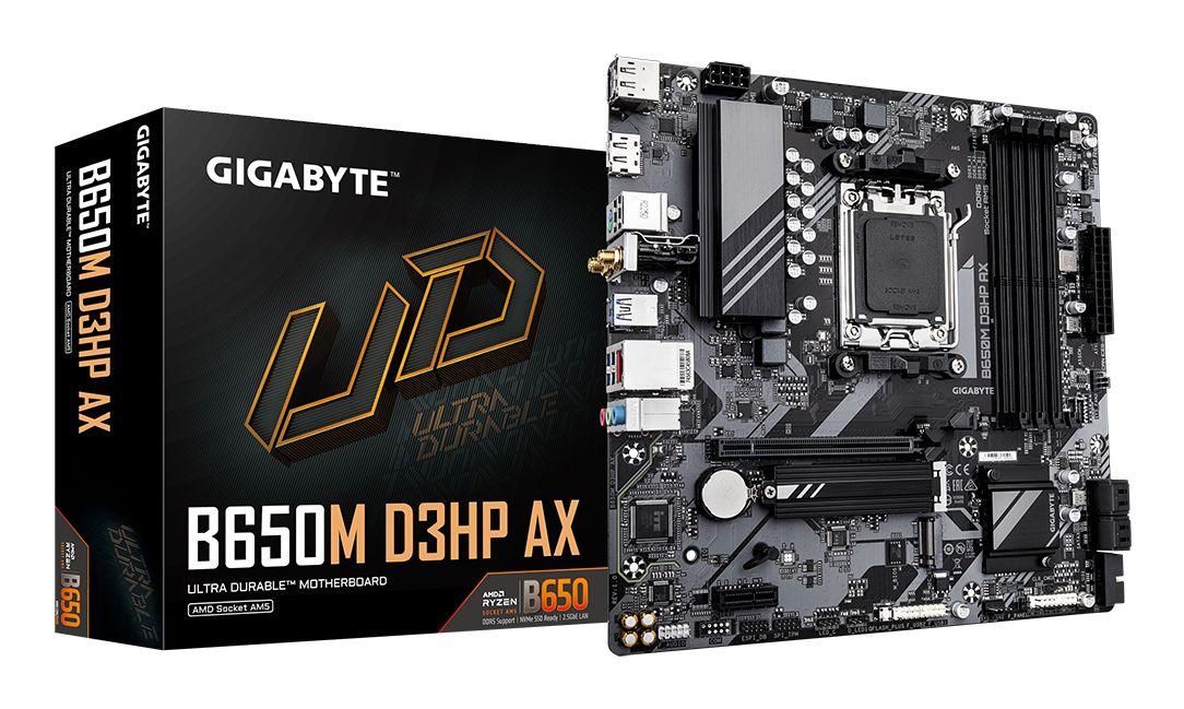 Motherboard GIGABYTE B650M D3HP AX (AM5 - micro ATX - DDR5-SDRAM - Castanho)