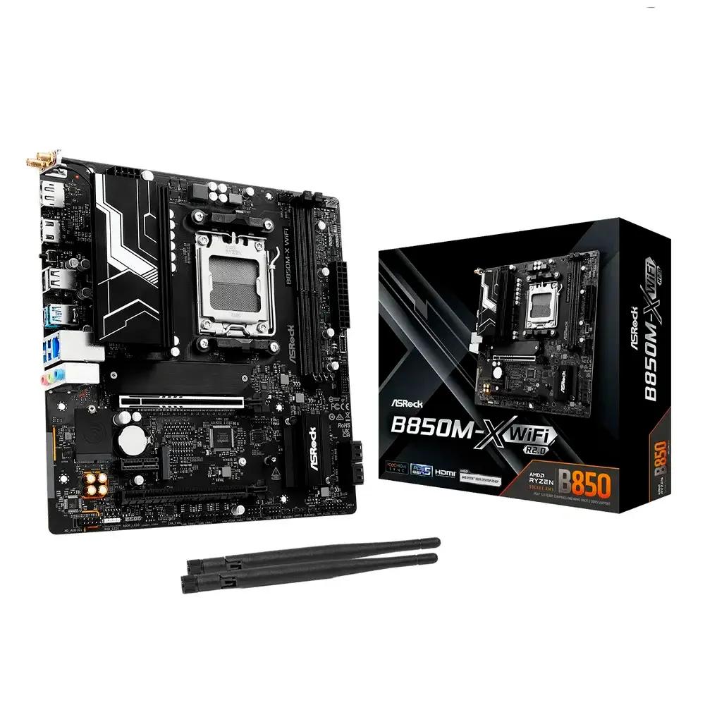 Motherboard ASROCK B850M-X WiFi R2.0 (AM5 - micro-ATX - DDR5-SDRAM - Preto), miniatura 2