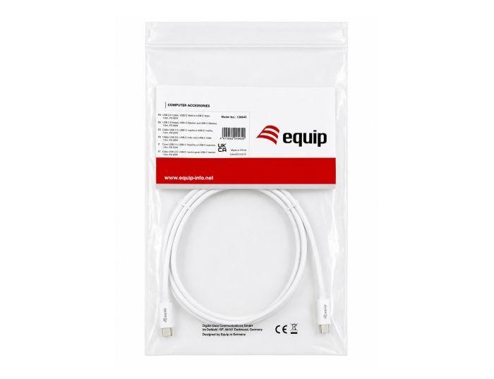 Cabo USB-C EQUIP 128842 (1 m - USB-C - Branco), miniatura 4