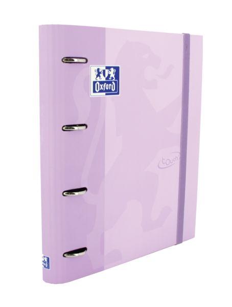 Classificador de Argolas OXFORD Europeanbinder Touch A4+ (Extra-rígida - Malva Pastel)