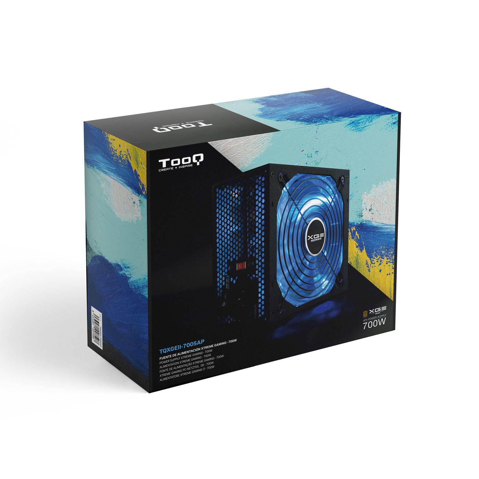 Fonte de Alimentação para Jogos TOOQ TQXGEII-700SAP (ATX - 700 W - 80 PLUS Bronze - Preto) — miniatura 8