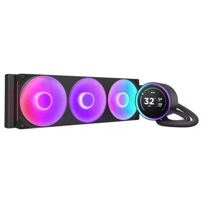 Sistema de Refrigeração Líquida All-in-One NZXT Kraken Elite 360 RGB (120 mm - 3 ventoinhas - 2400 RPM - Preto) — miniatura 6
