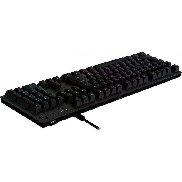 Teclado LOGITECH G512 (Suíço - Logitech GX Brown - Tamanho completo - Carbono) — miniatura 3