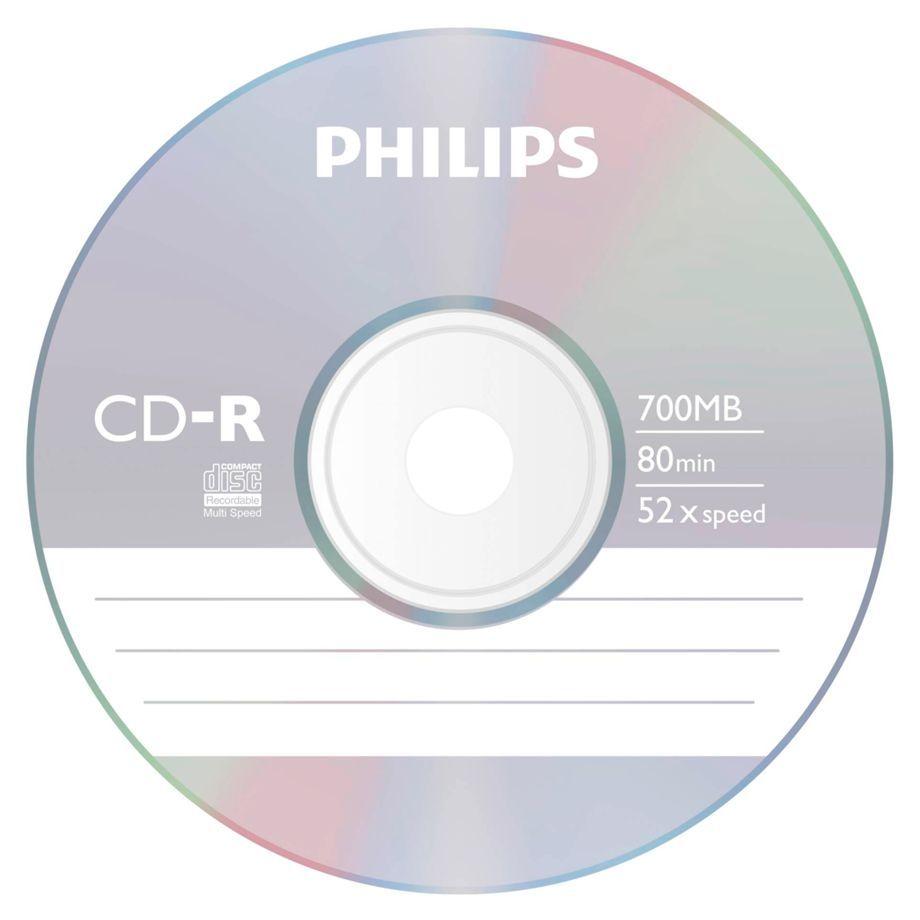 CD-R PHILIPS CR7D5NS10/00 (700 MB - 80 min - 52x - Pack de 10 - Caixa Slim) — miniatura 4