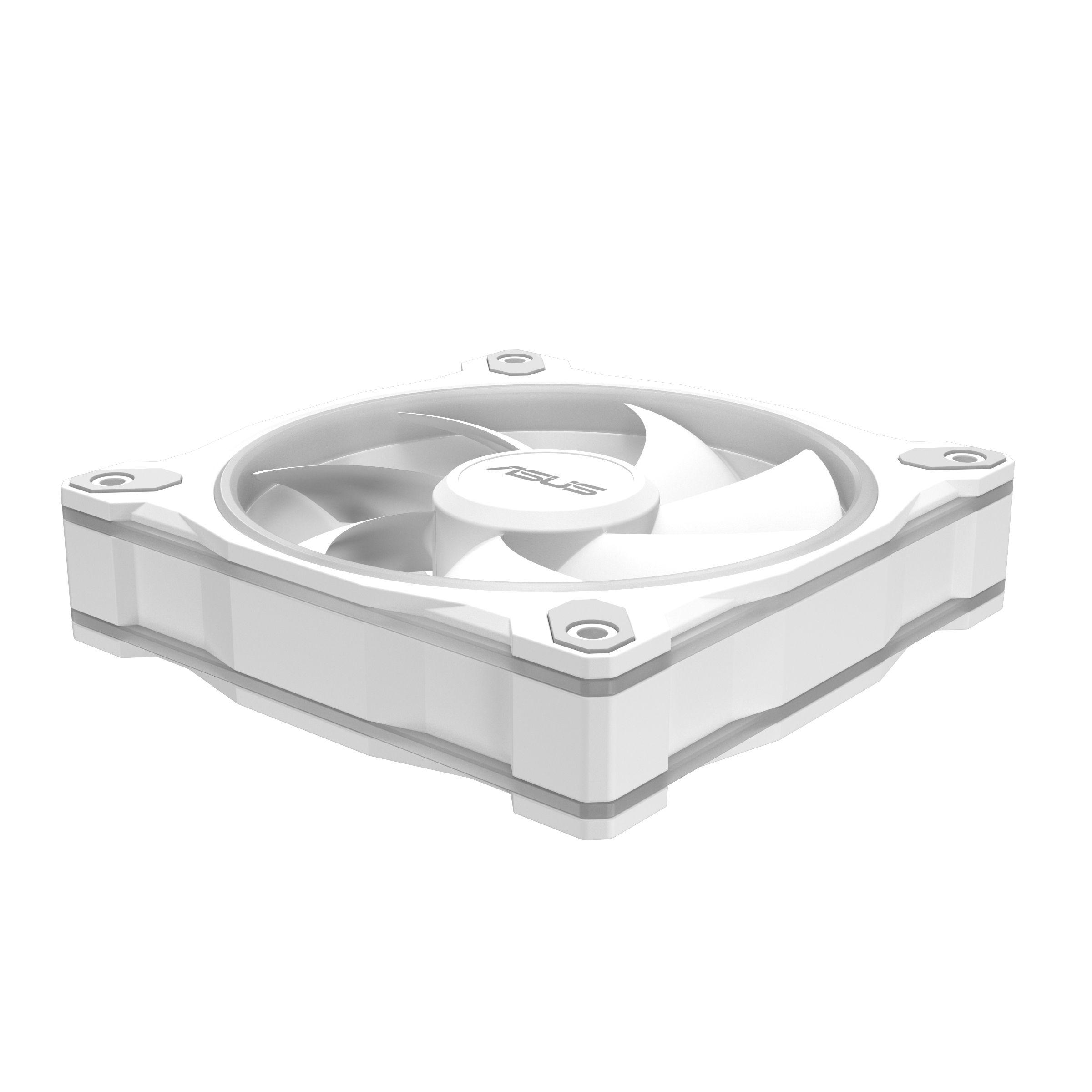 Conjunto de Ventoinhas para Caixa PC ASUS Prime MR120 ARGB White 3in1 (Branco) — miniatura 16