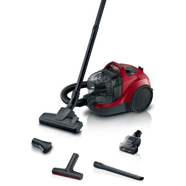 Aspirador sem Saco BOSCH BGS21CAR (Altura 29 cm - 2 l - Chão, Tapete - Vermelho)