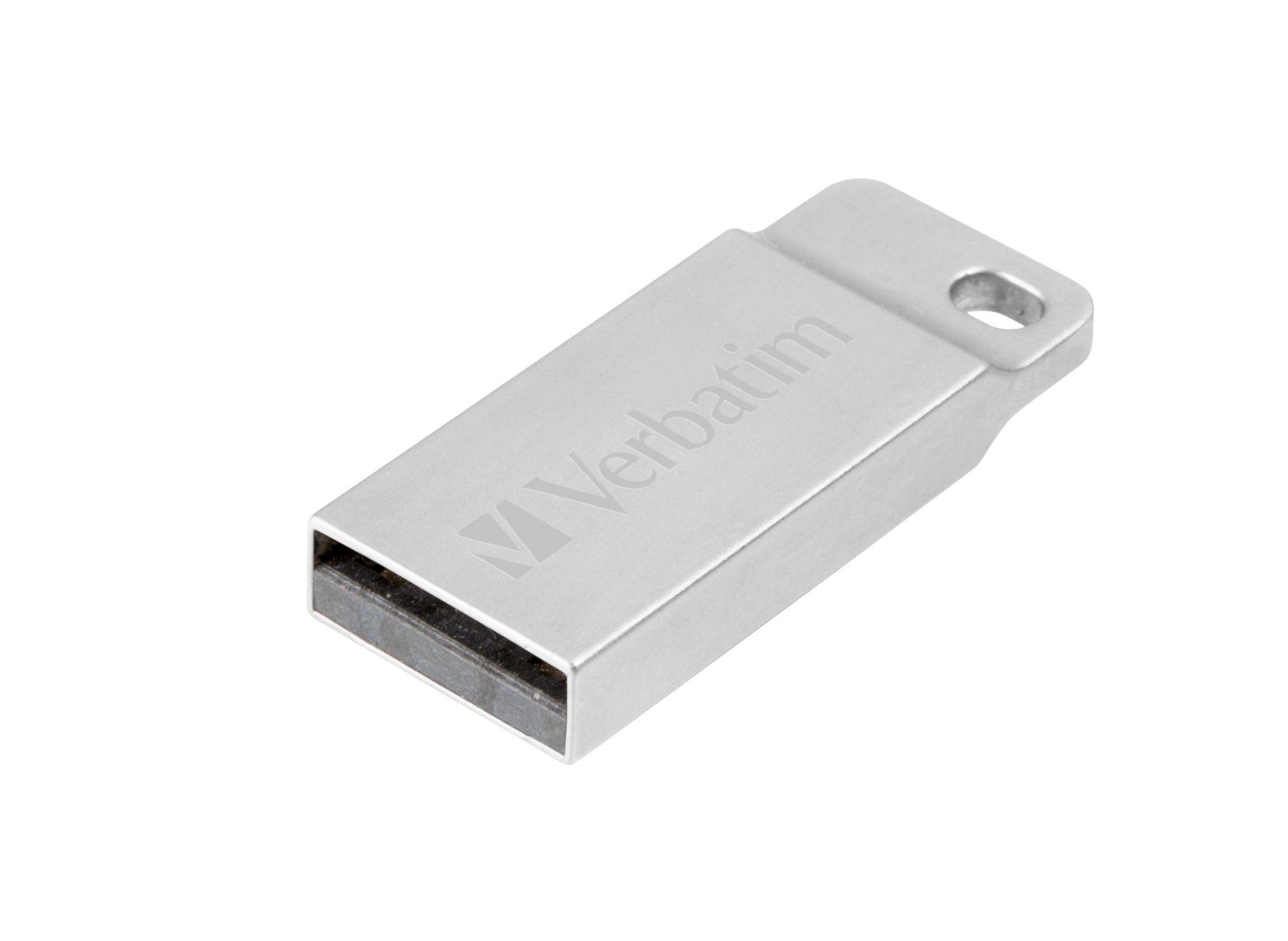 Pen USB VERBATIM Metal Executive 98748 (USB Type-A - USB 2.0 - Sem tampa - Prateado) — miniatura 2