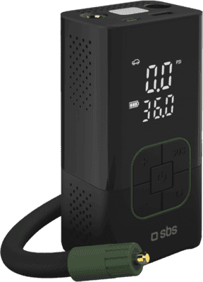 Compressor de Ar Portátil SBS TEBB3600OUTAPK (3600 mAh - Preto)