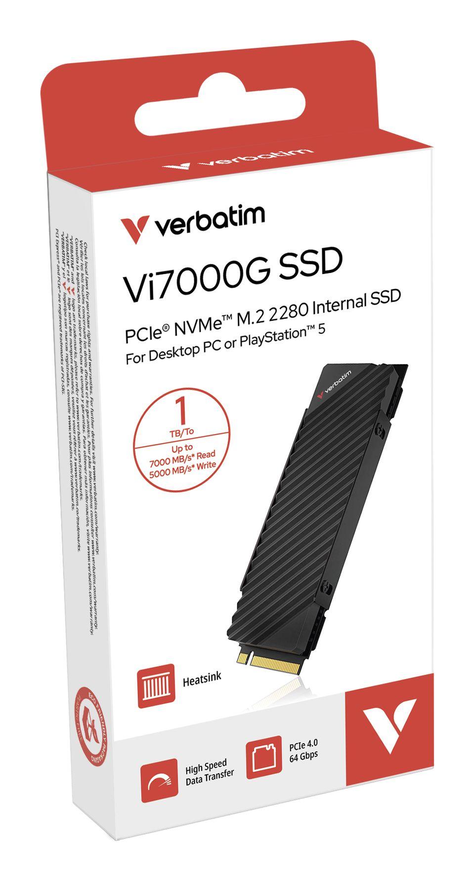 SSD VERBATIM Vi7000G (1 TB - M.2 - PCIe 4.0 NVMe), miniatura 2