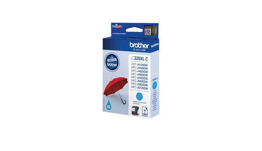 Tinteiro BROTHER LC-225XL (1200 páginas - Ciano), miniatura 3