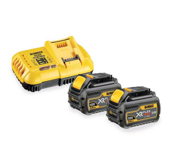 Conjunto de 2 Baterias e Carregador DEWALT DCB118T2-QW (18 V/54 V - Iões de lítio)