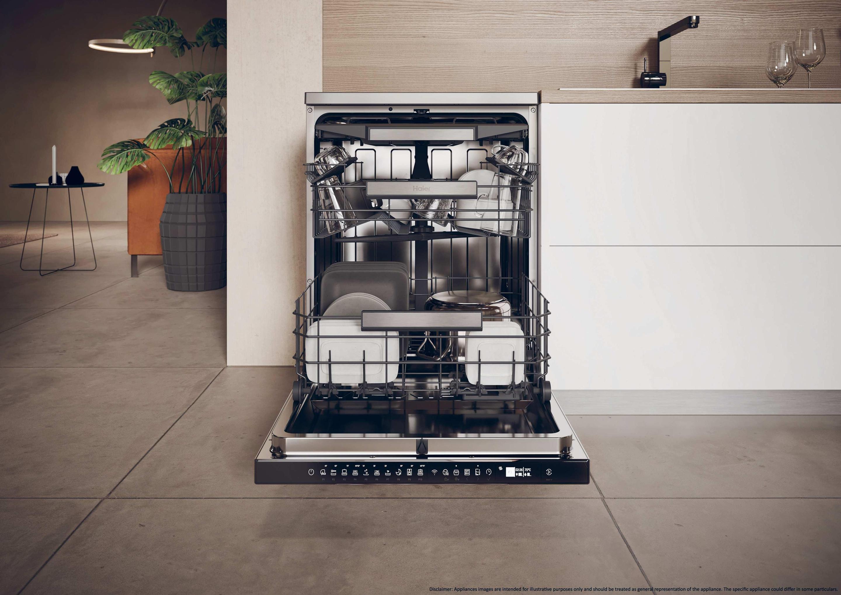 Máquina de Lavar Loiça Independente HAIER XF5C4M1X (15 talheres - C - 9,5 l - Inox), miniatura 12
