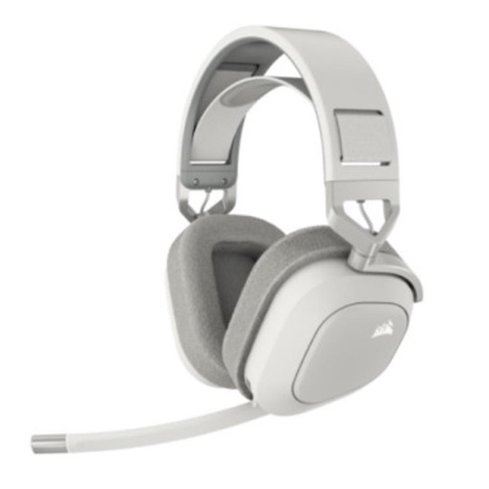 Headset Gaming CORSAIR HS80 MAX RGB Wireless (Binaural - Sem fios - Supra-aural - Branco)