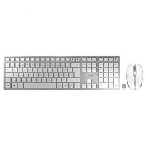 Conjunto de Teclado e Rato CHERRY JD-8560DE-0 (Alemão - Cherry SX - Tamanho completo - Cinzento)