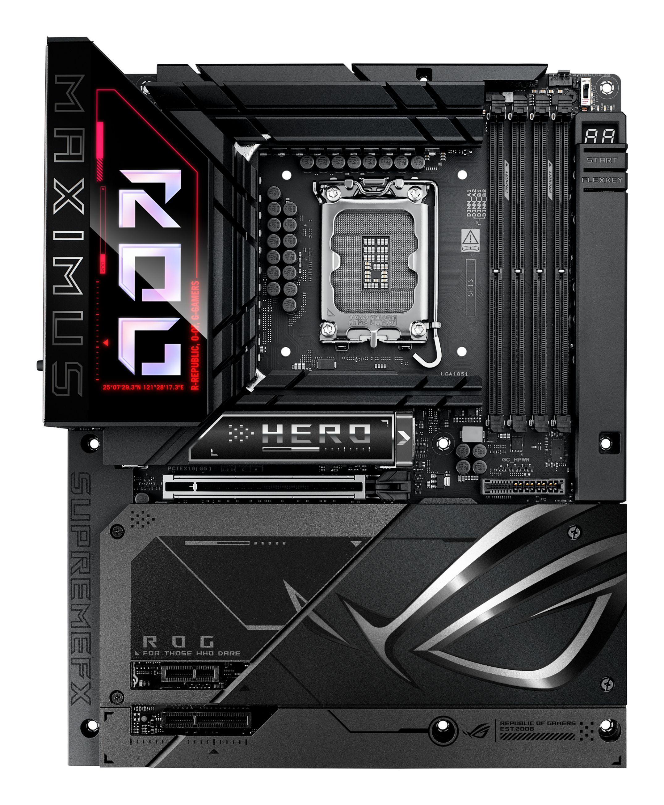 Motherboard ASUS ROG MAXIMUS Z890 HERO BTF (LGA 1851 (Socket V1) - Intel Core Ultra - ATX - Preto), miniatura 3