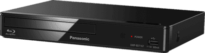 Leitor Blu-ray 3D PANASONIC DMP-BDT167AGK (Full HD - 11 W - HDMI, USB 2.0, Ethernet LAN - Preto)