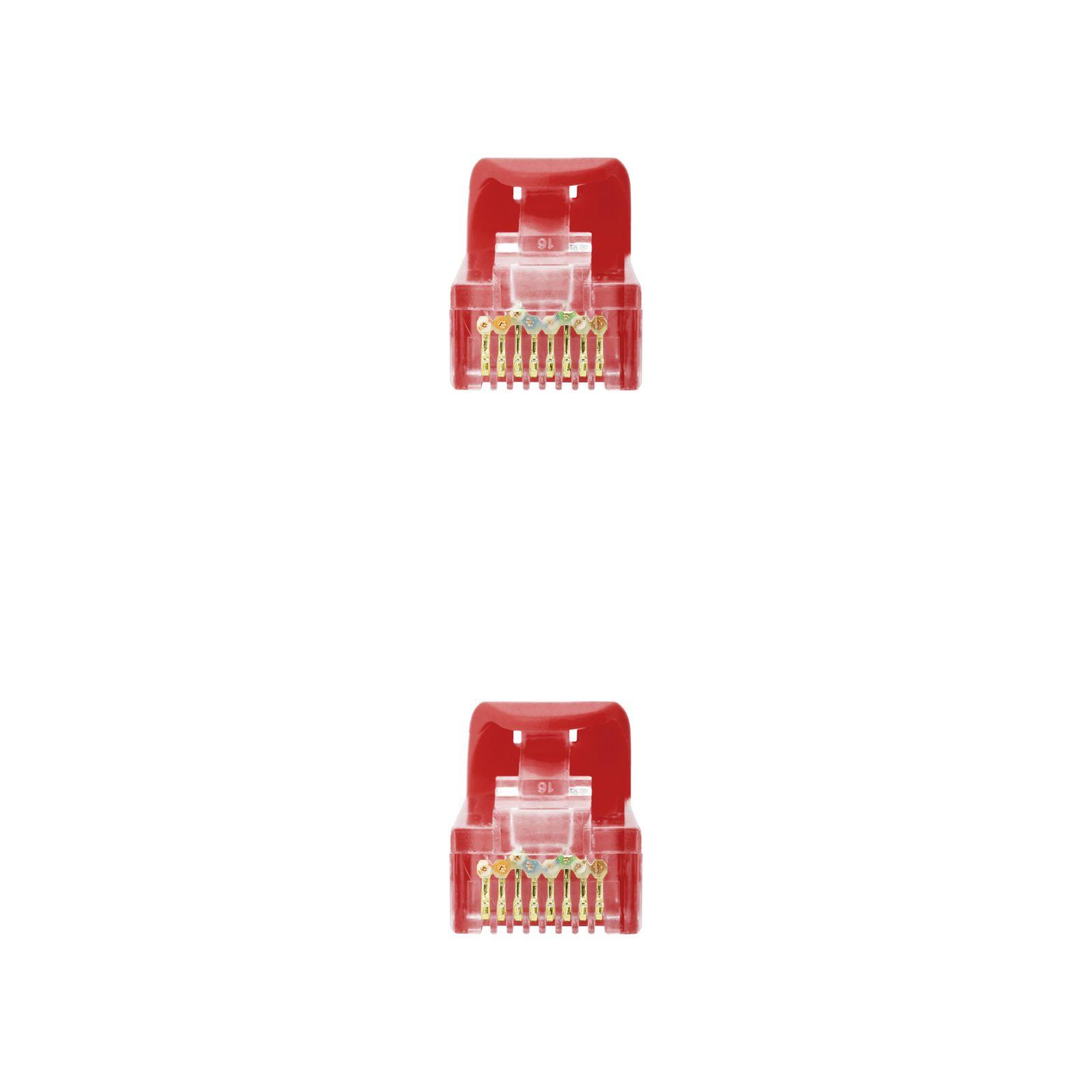 Cabo de Rede RJ45 NANOCABLE 10.20.1800-R (0,5 m - Cat6A - RJ-45 Macho - Vermelho), miniatura 3