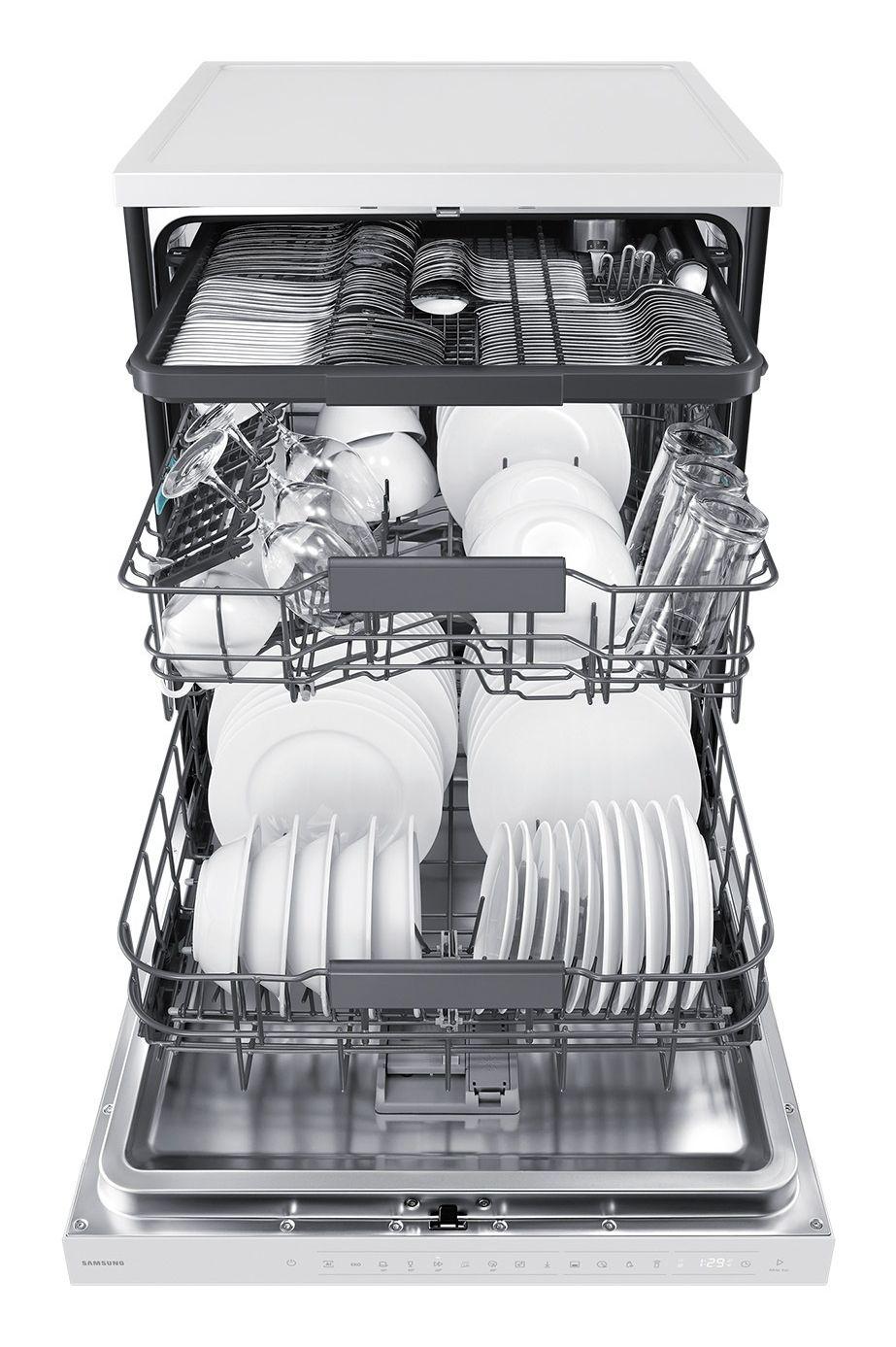 Máquina de Lavar Loiça Independente SAMSUNG DW80H73YBFZU1 (Largura 60 cm - 14 talheres - B - Branco), miniatura 4