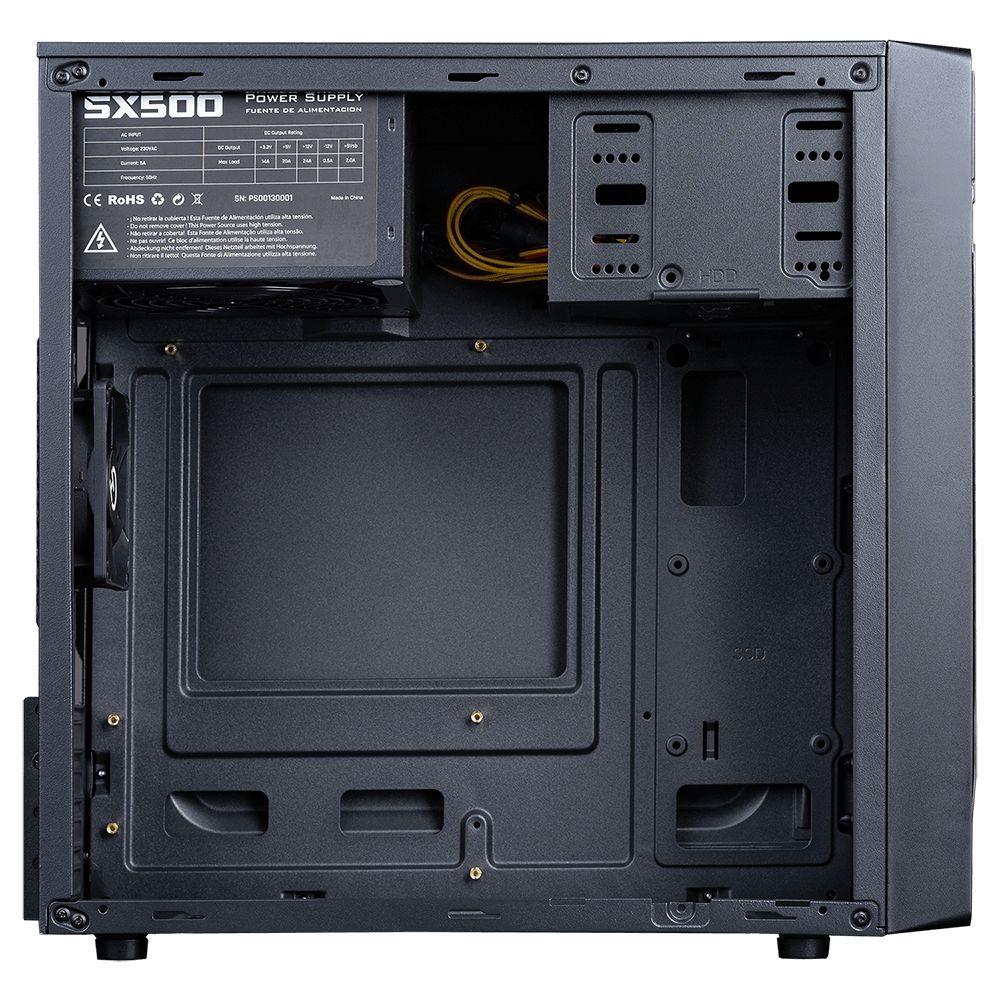 Caixa PC HIDITEC Q2 Pro (micro ATX, Mini-ITX - Mini Tower - Micro-ATX, Mini-ITX - Preto) — miniatura 4
