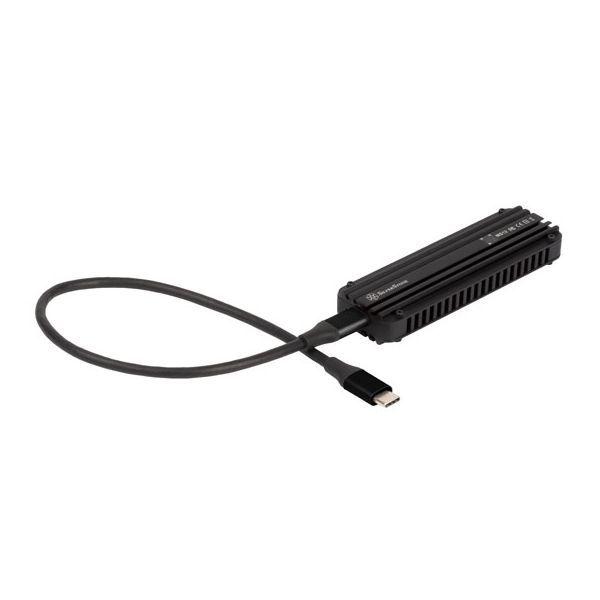 Caixa Externa para SSD M.2 SILVERSTONE TECHNOLOGY SST-MS12 (M.2 - USB 3.2 Gen 2x2 Type-C - NVMe M.2, chave M - Preto), miniatura 4