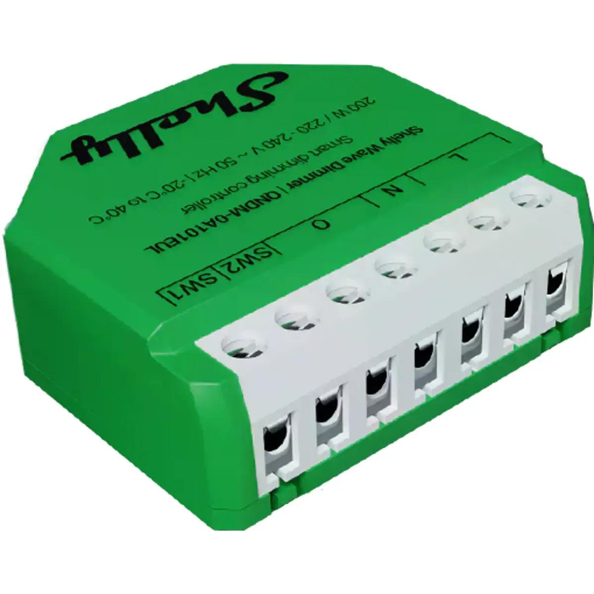 Módulo Controlador Dimmer Inteligente SHELLY Wave Dimmer LR (Verde) — miniatura 4