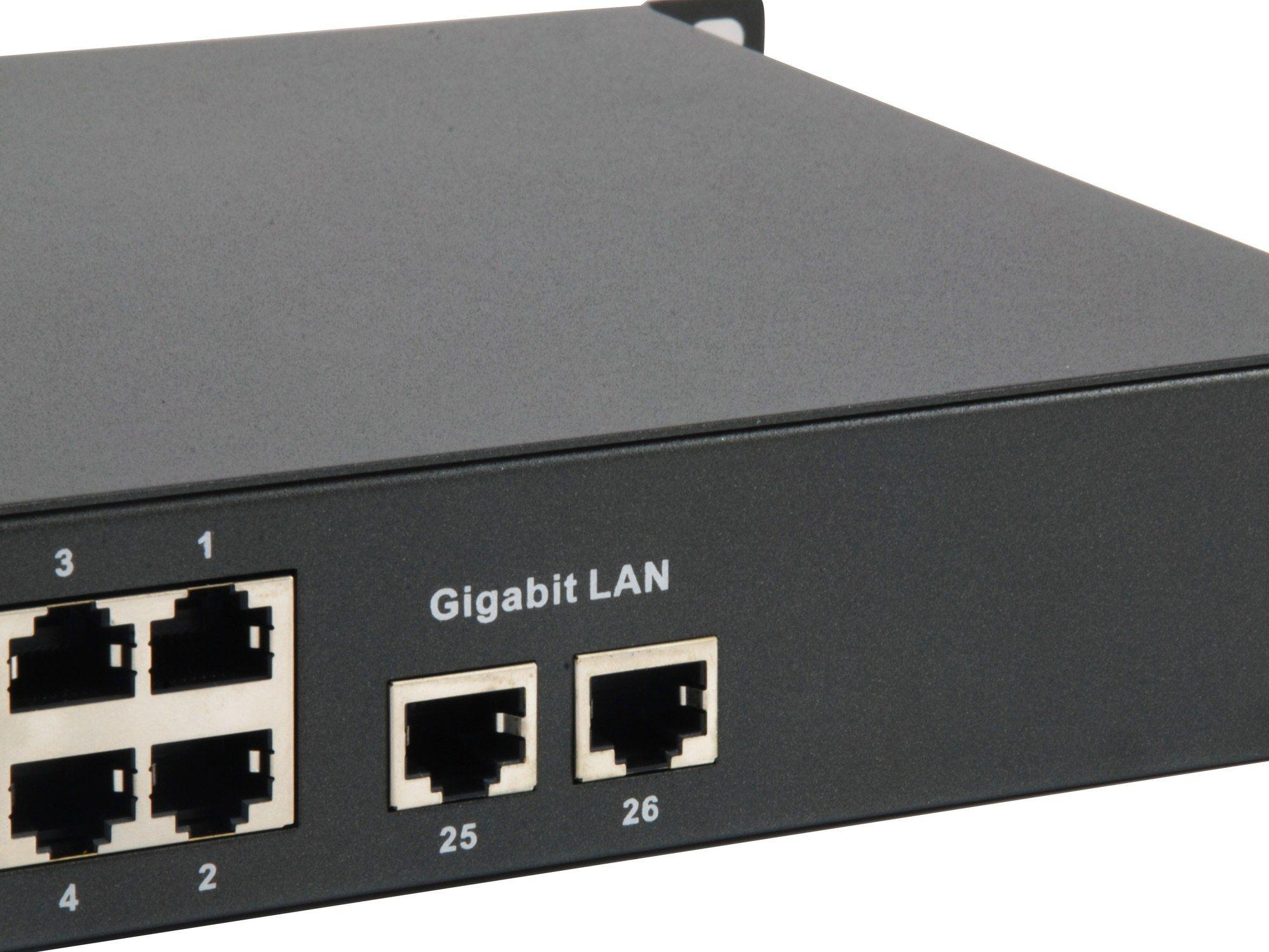 Switch LEVELONE FGP-2601W150 (0,512 MB - 8,8 Gbit/s - Gigabit Ethernet - Preto), miniatura 3