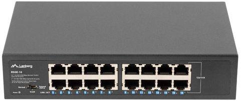 Switch LANBERG RSGE-16 (Gigabit Ethernet - 4,1 MB - 1 Gbit/s - Preto), miniatura 2