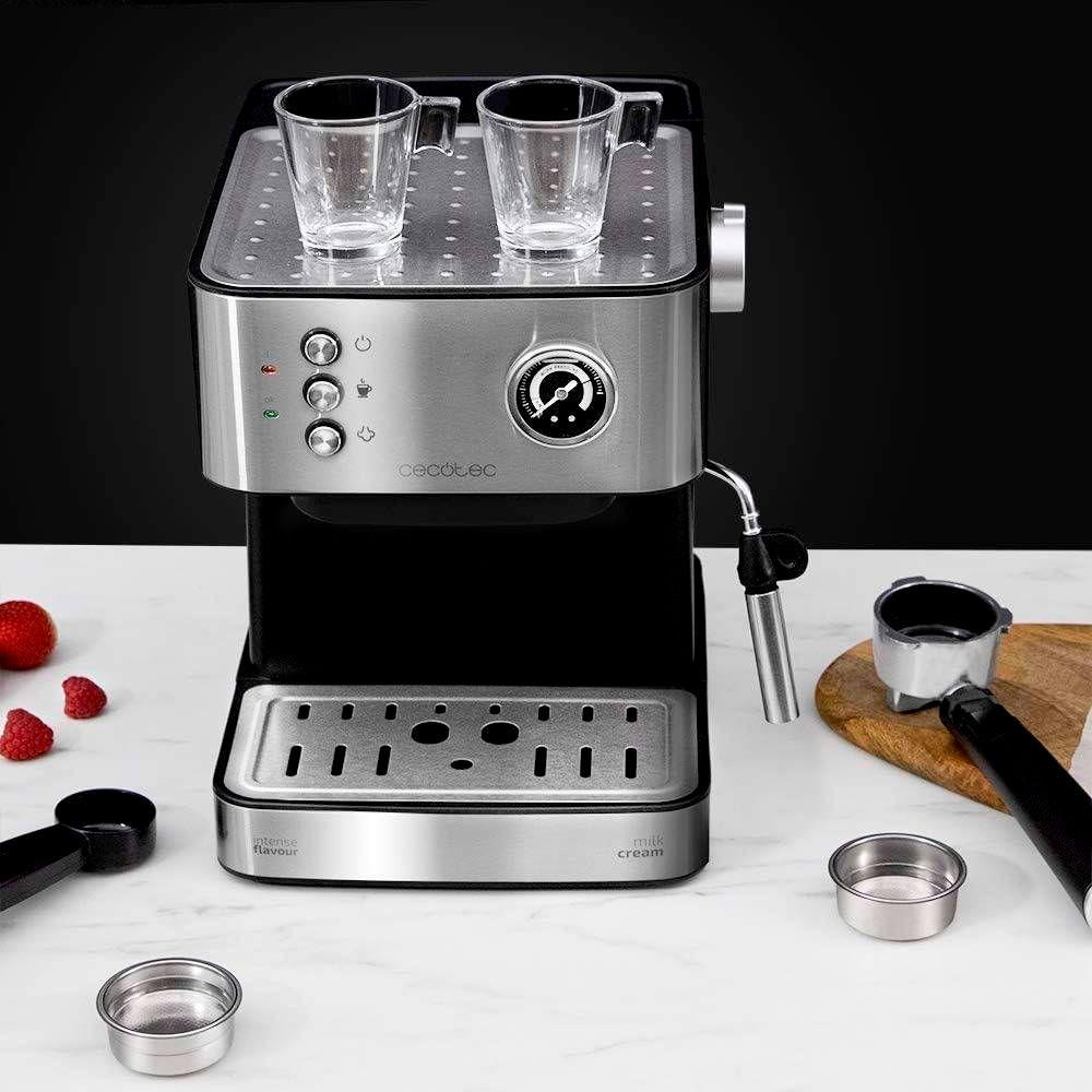 Máquina de Café Expresso CECOTEC Power Espresso 20 Professionale (Café moído - 850 W - 20 bar - Preto e Inox) — miniatura 3