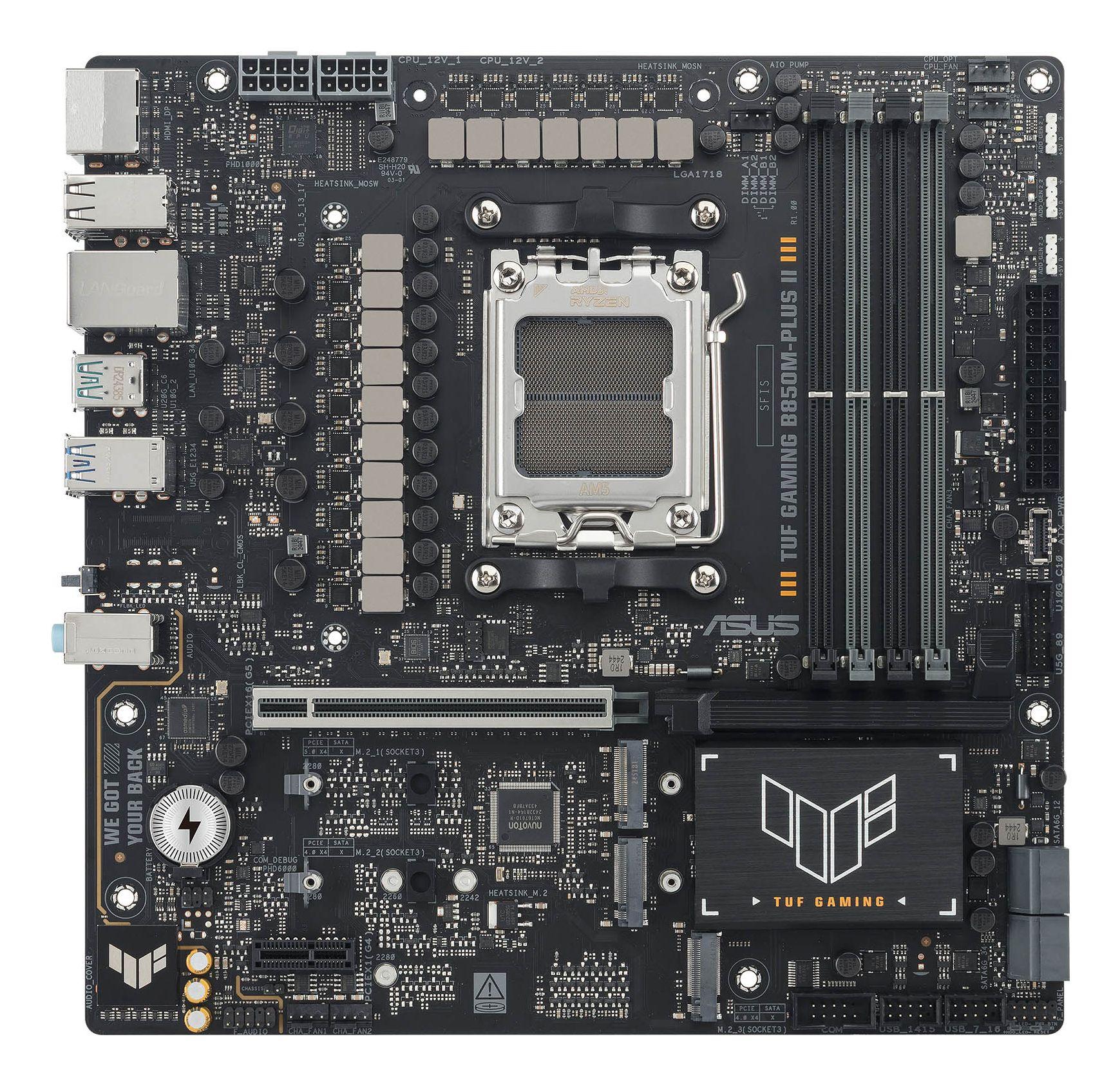 Motherboard ASUS TUF GAMING B850M-PLUS II (AM5 - micro ATX - Duplo canal), miniatura 9