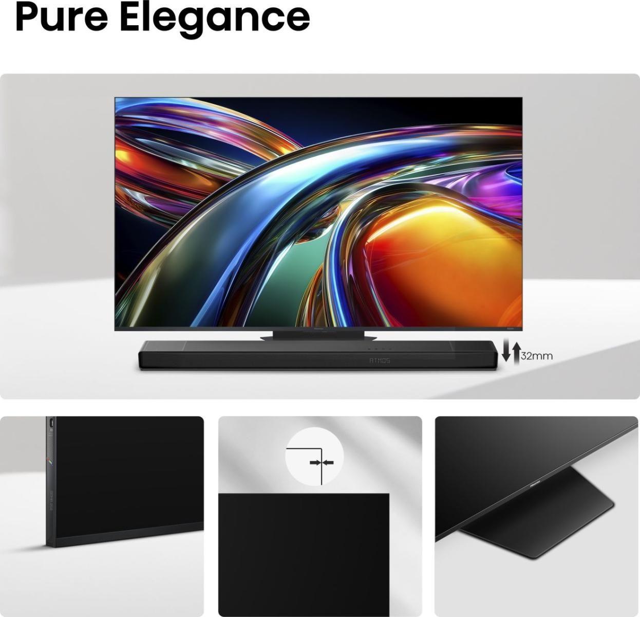 Televisão HISENSE TV 85UR9S (85" - RGB Mini LED - 4K Ultra HD - Cinzento) — miniatura 8