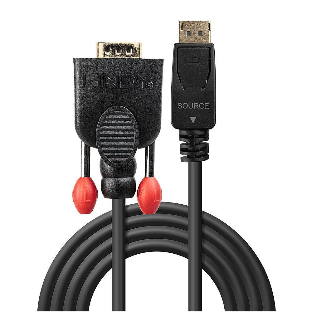 Cabo Adaptador DisplayPort para VGA LINDY 41942 (2 m - Preto), miniatura 2