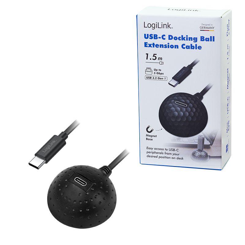 Cabo de Extensão USB-C LOGILINK CU0099 (1,5 m - USB-C - Preto), miniatura 5