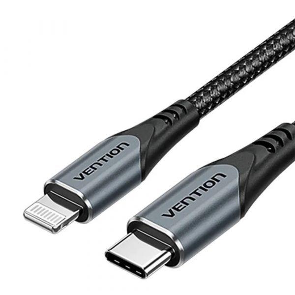 Carregador de Parede VENTION TZ-FEVH0-EU (20 W - GaN - Cinzento), miniatura 2