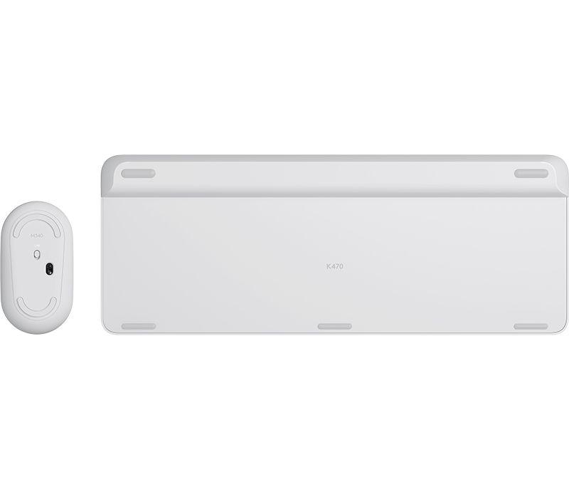 Conjunto Teclado e Rato LOGITECH MK470 (Alemão - Tamanho completo - RF Wireless - Branco) — miniatura 4
