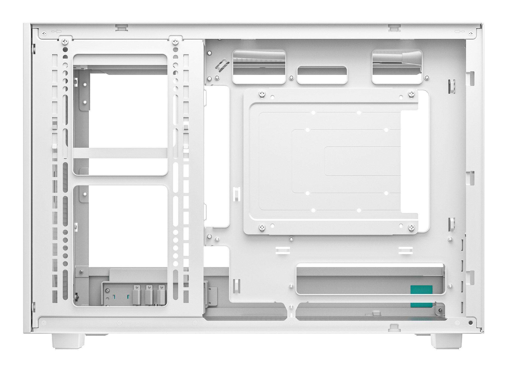 Caixa Semi-Torre Micro-ATX DEEPCOOL CH260 WOOD WH (Mini-ITX, Micro ATX - PC - 17,4 cm - Branco e Madeira) — miniatura 6