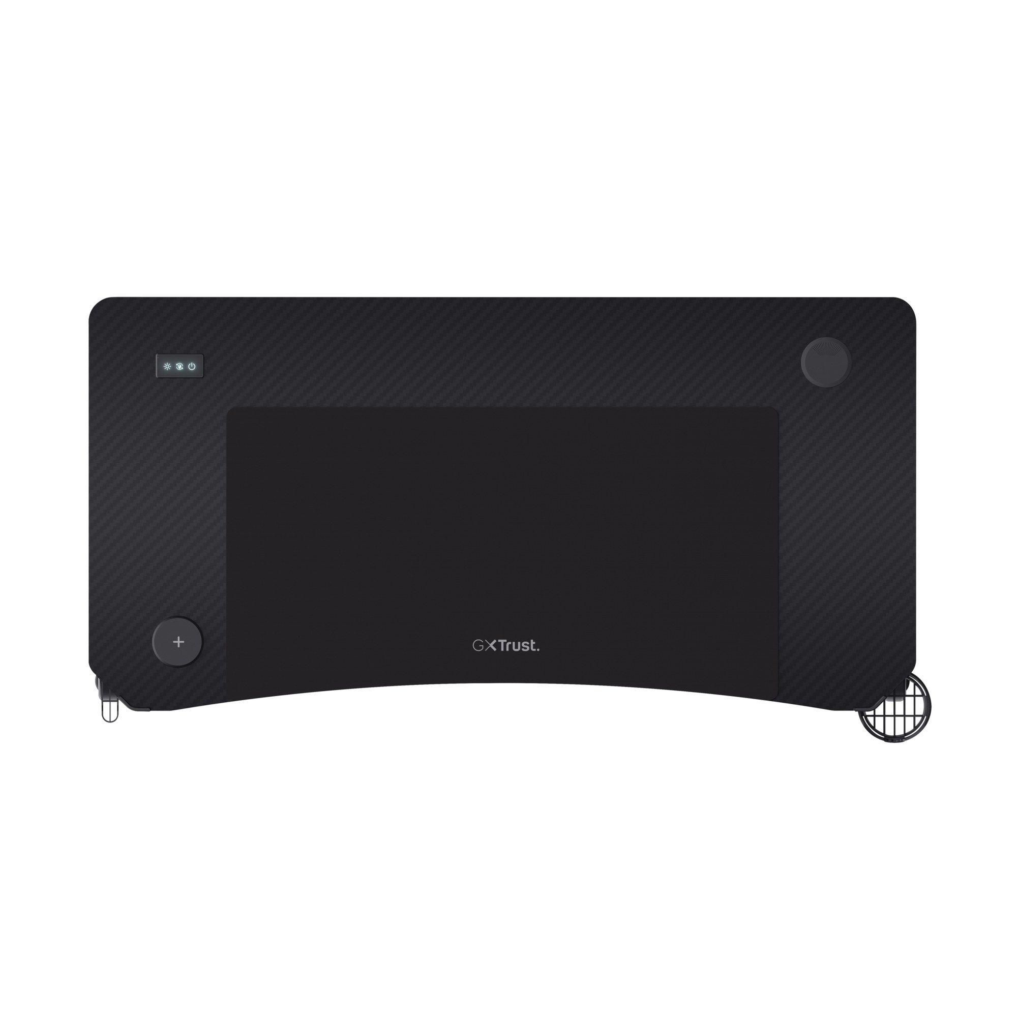Secretária Gaming TRUST GXT 710 Luminus Pro (150 kg - Forma retangular - Multicor - Preto), miniatura 2