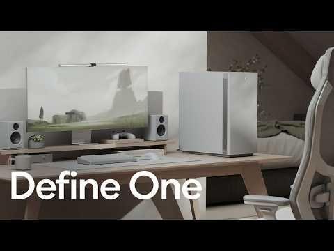 Caixa de Computador Extended-ATX FRACTAL DESIGN Define One Light Solid (Midi Tower - Aço - 18,5 cm - Branco) — miniatura 2