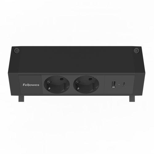 Régua de Tomadas de Secretária FELLOWES 100137182 (2 m - Preto) — miniatura 3