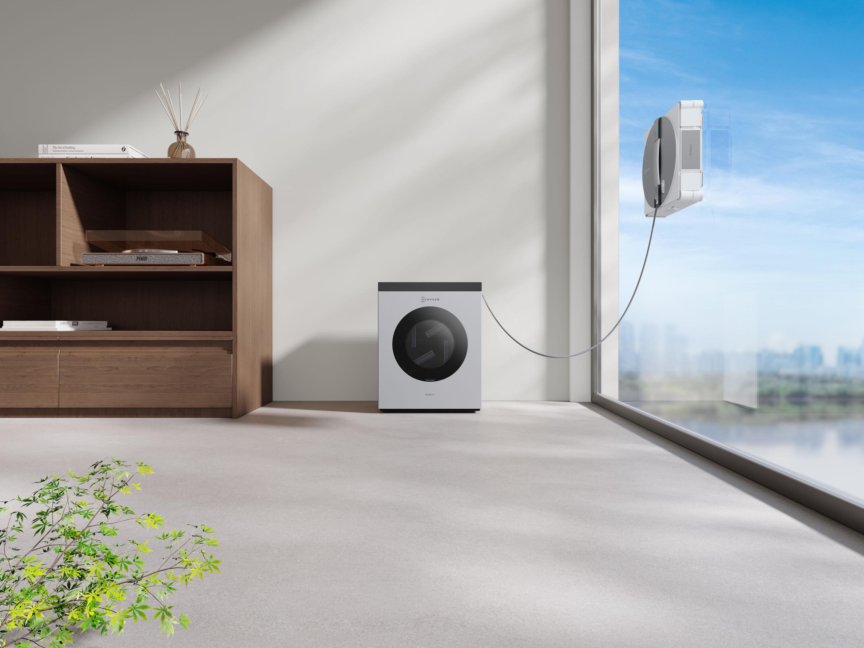 Robot de Limpeza de Vidros ECOVACS WINBOT W3 OMNI (Altura 7,6 cm - Prateado e Branco) — miniatura 27