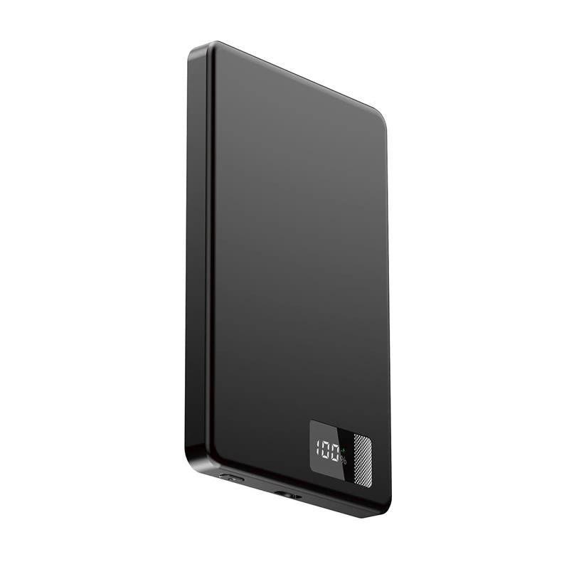 Powerbank GEMBIRD PB05-WPC15M-LCD-01 (5000 mAh - Magnético - Preto)